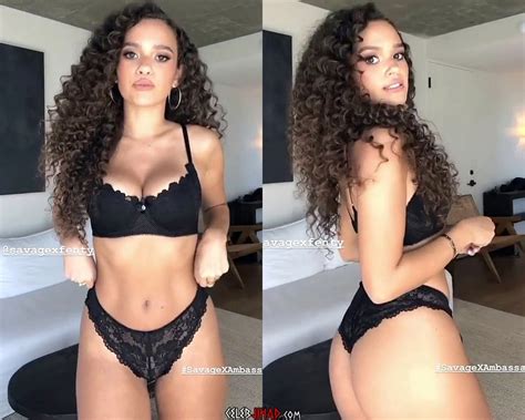Madison Pettis Shows Off Her Ass In A Lingerie Thong