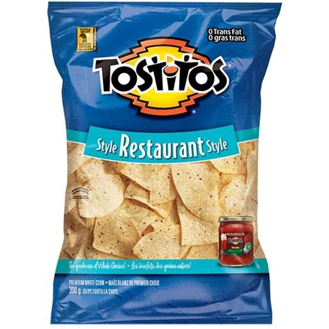 kroger tostitos restaurant style white corn tortilla chips 16 ounce 4 per case 4 16