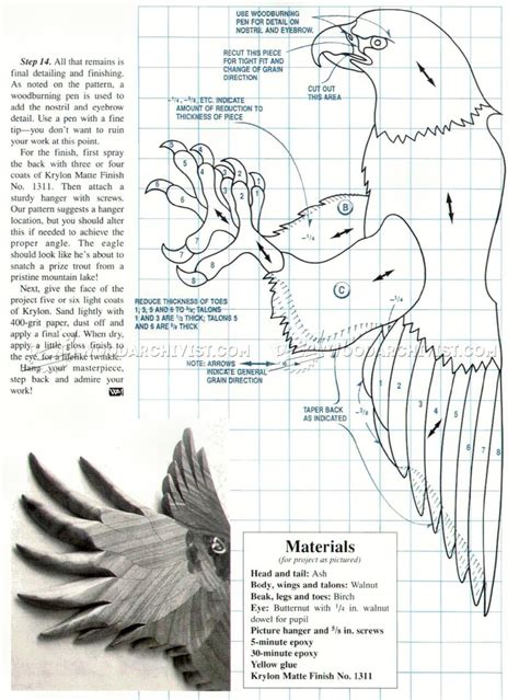 american eagle intarsia patterns woodarchivist
