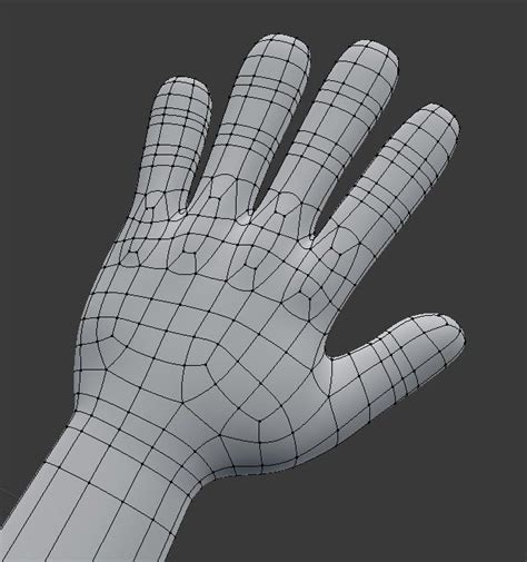 Pin By Alfher On Topology Hand Model 3d Modeling Tutorial Character