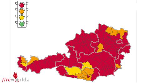 Dies könnte beispielsweise die verschärfung von maßnahmen gegen die pandemie bedeuten. Corona: Fast ganz Österreich rote Ampelfarbe ...