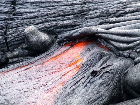 Pahoehoe Lava Flow Fotografía De Parque Nacional De Los Volcanes De