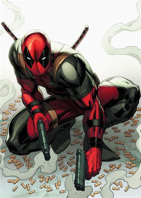 Deadpool Pose With Guns Poster By Marvel Displate