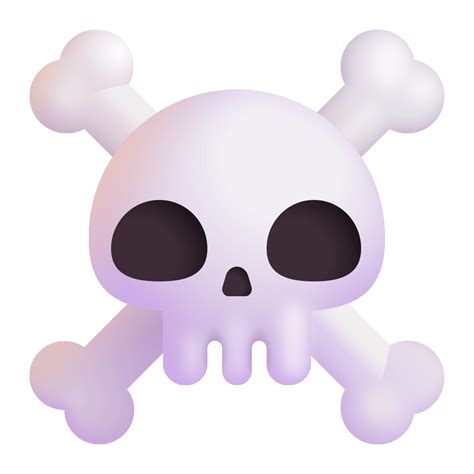 Skull And Crossbones 3d Icon Fluentui Emoji 3d Iconpack Microsoft
