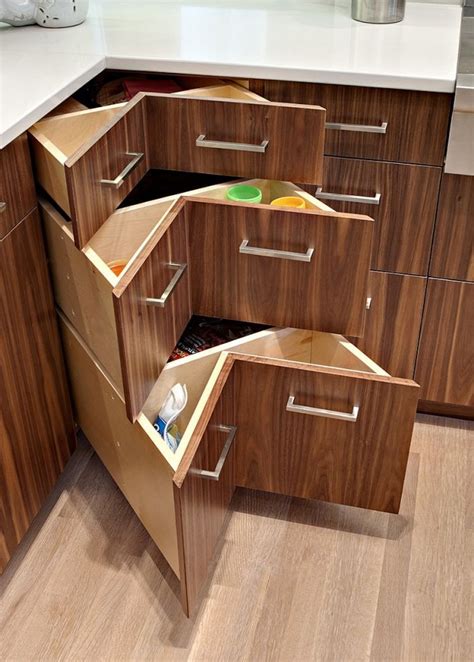 30 Corner Drawers And Storage Solutions For The Modern Kitchen Decoist