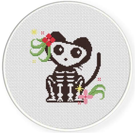 Skelly The Cat Cross Stitch Pattern – Daily Cross Stitch