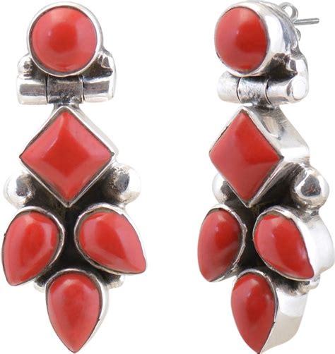 Discover 152 Red Coral Silver Earrings Best Seven Edu Vn