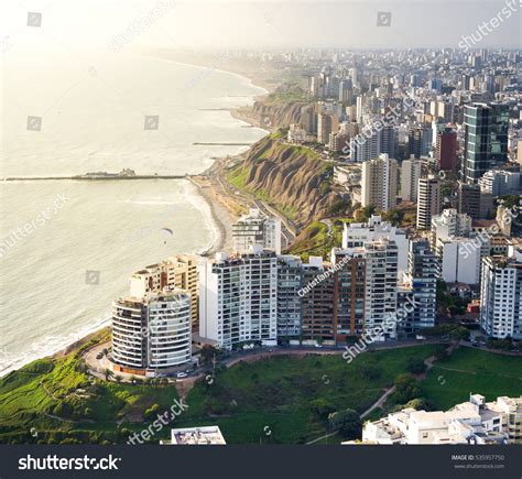 Lima Peru Aerial View Miraflores Town Stock Photo Edit Now 535957750