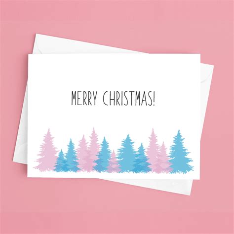 Paper Paper And Party Supplies Lgbt Transgender Christmas Trees Card T