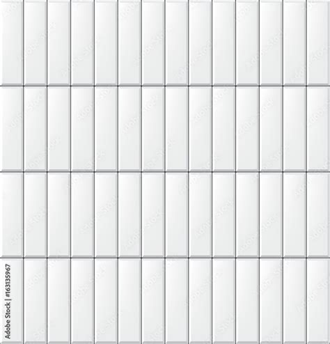 Seamless Pattern With Modern Vertical Rectangular White Tiles