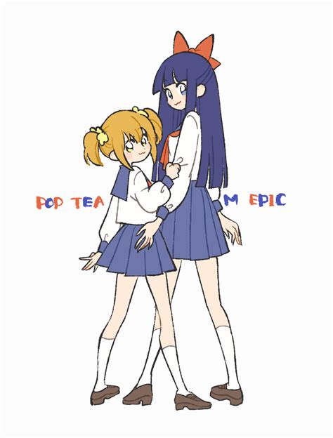 Popuko And Pipimi Poptepipic Drawn By Rikuwo Danbooru
