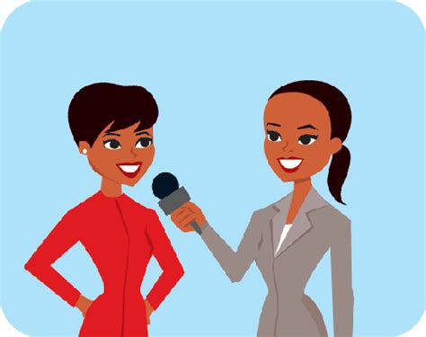 Cartoon Female Journalist Cartoon Clipart Press Corps Reporter Png Images