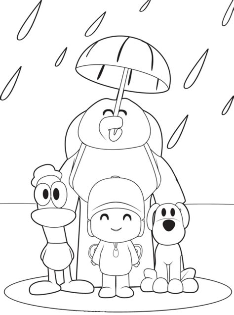 Free Printable Coloring Pages - Cool Coloring Pages: Pocoyo Coloring Pages
