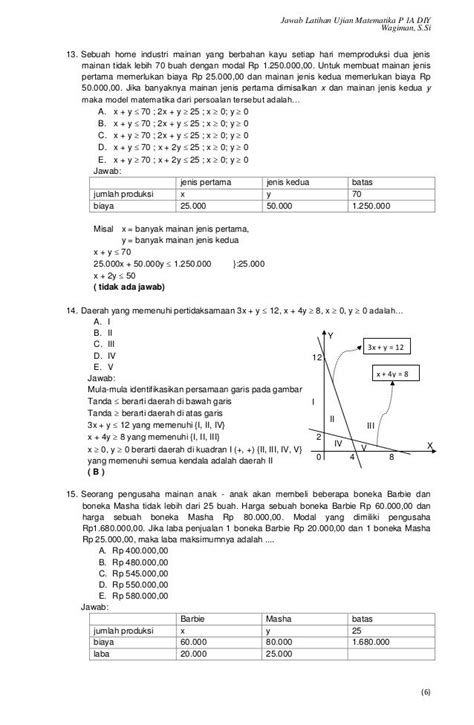 Latihan Soal Un Matematika Smk Materisekolah Github Io