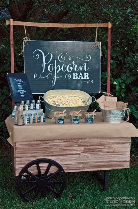 Popcorn Bar Ideas For Weddings And Parties