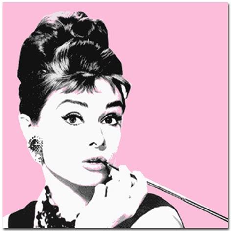 Image Detail For Pop Art Canvas Art Print Audrey Hepburn Film Star