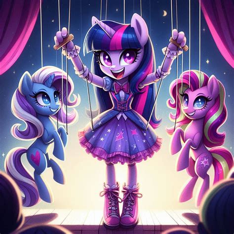 Twilight Sparkle With Her Puppets By Joshuaecw21985 On Deviantart