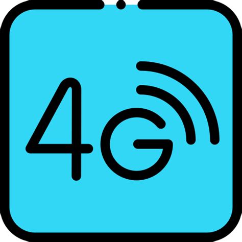 4g Detailed Rounded Lineal Color Icon