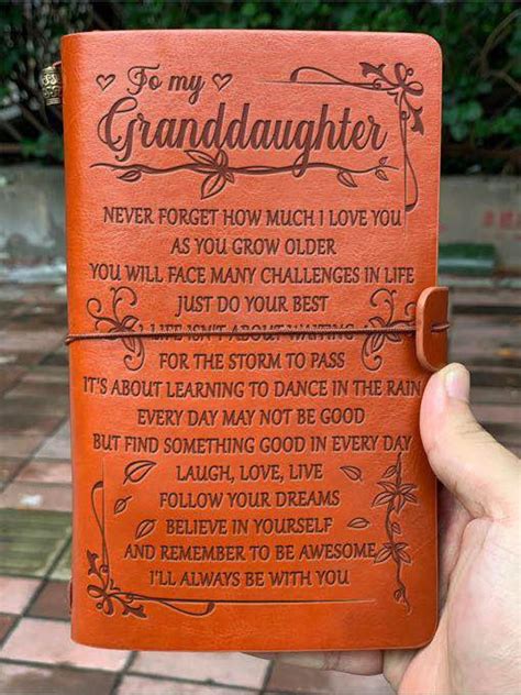To My Granddaughter Journal Gift From Grandma Grandpa Love - Etsy