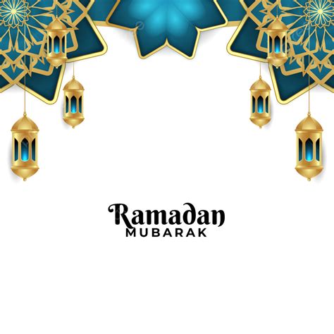 Gambar Perbatasan Ramadhan Yang Elegan Dengan Dekorasi Ornamen Islami