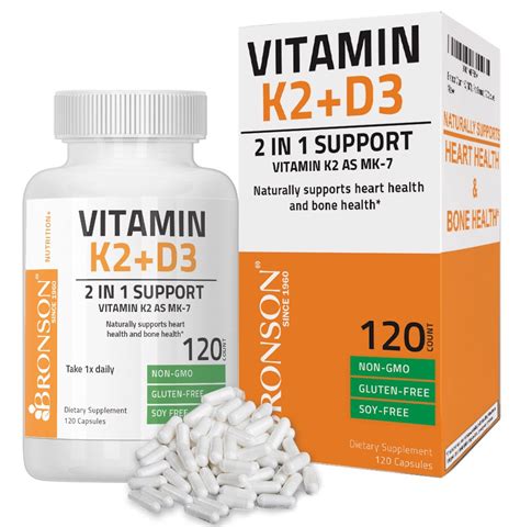 Vitamin d is very important to skeletal health. VITAMIN K2 Plus D3 2 In 1 Support HEART BONES Health 120 ...