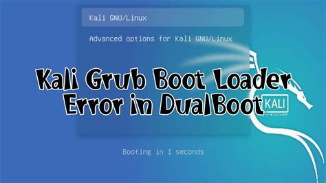 How To Repair Kali Linux Grub Dual Boot With Windows 10