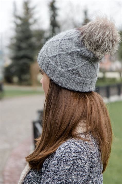 Soft Alpaca Wool Hat With Pom Pom Warm Knit Winter Beanie For Etsy