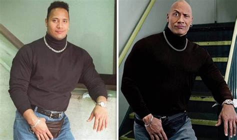 Dwayne The Rock Johnson Recreates Embarrassing 1990s Photo Tv