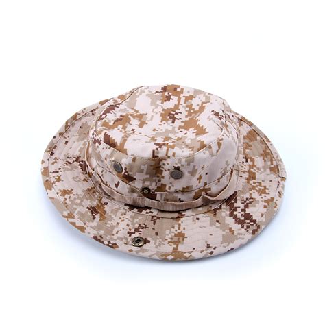 Desert Camo Unisex Fisherman Cap Plain Bucket Hat Fishing Hat China