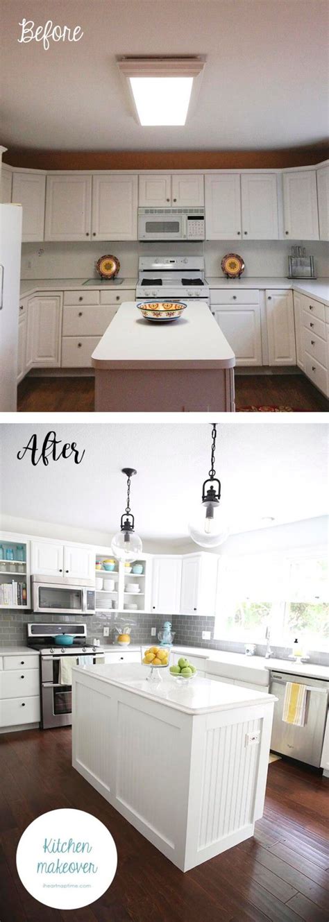 Here is the before of our kitchen island. 25+ Amazing Before and After: Budget Friendly Kitchen ...