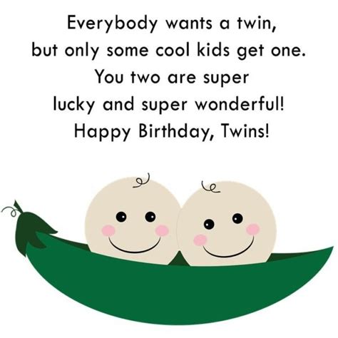 Fabulous Birthday Wishes For Twins Greetings And Sayings Picsmine