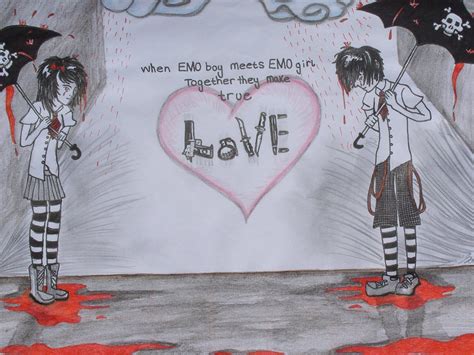 Emo Heart Drawings Broken Heart Boy Emo Love Anime Drawings Text Images Music 353172html