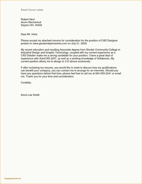 Attached Resume Email Cover Letter Sample