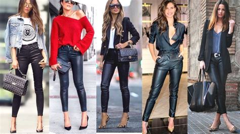 Introducir 57 Imagen Outfit Con Pantalon De Cuero Negro Abzlocal Mx