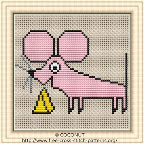 Easy mouse cross stitch patterns. Mouse, Free and easy printable cross stitch pattern | Free ...