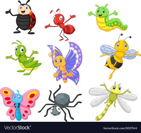 Cartoon Insect Royalty Free Vector Image Vectorstock