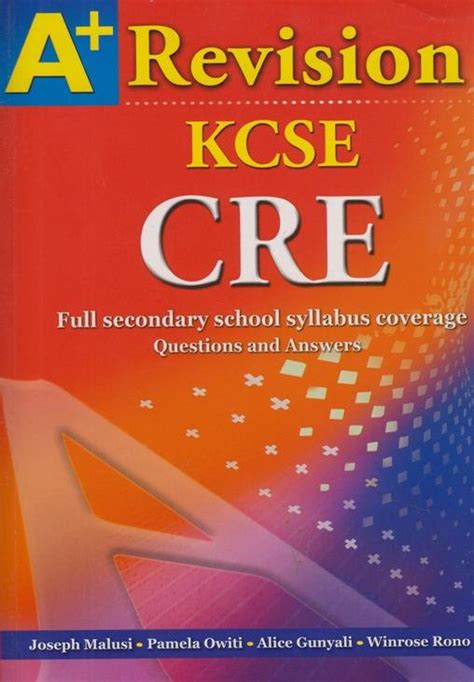 a revision kcse cre text book centre