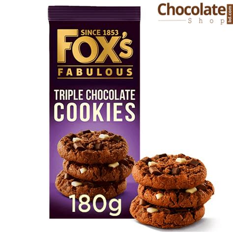 Foxs Triple Chocolate Cookies Biscuits 180g Price In Bd