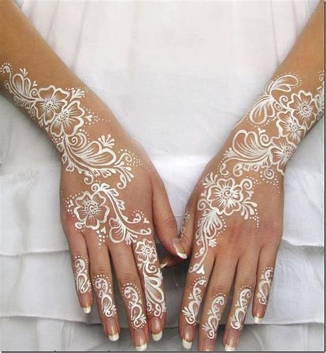 64 Stunning White Henna Design Ideas That You Will Love Blurmark