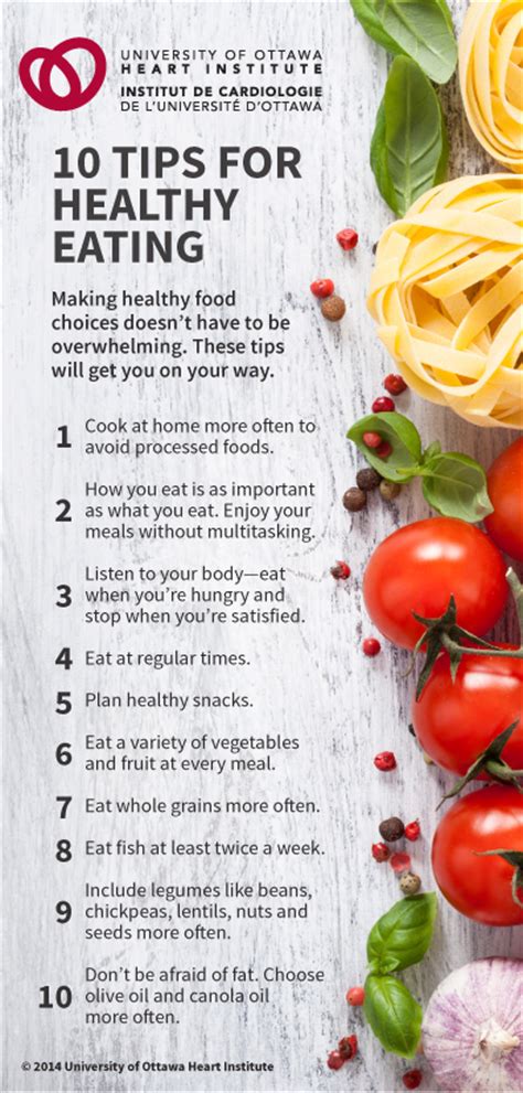 Ten Things To Know About Healthy Eating University Of Ottawa Heart