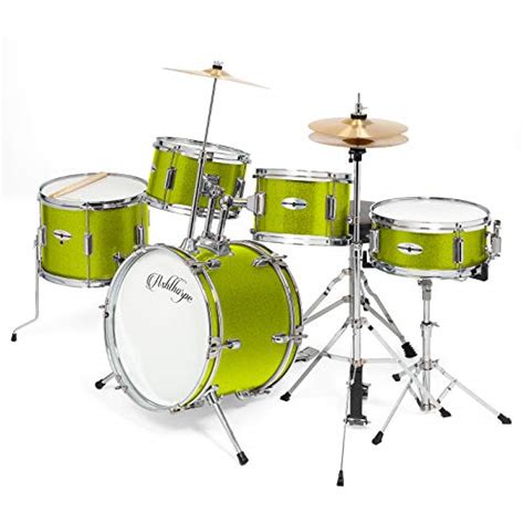 Buy Ashthorpe 5 Piece Complete Kids Junior Drum Set With Genuine Brass