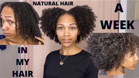 a week in my natural hair wash style preserve refresh and maintain curls for a week youtube