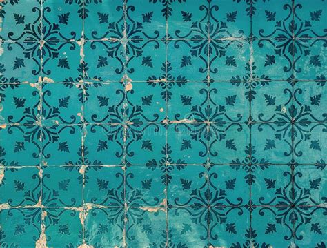 Vintage Portuguese Blue Tiles Stock Photo Image Of Blue Mixed 33218990