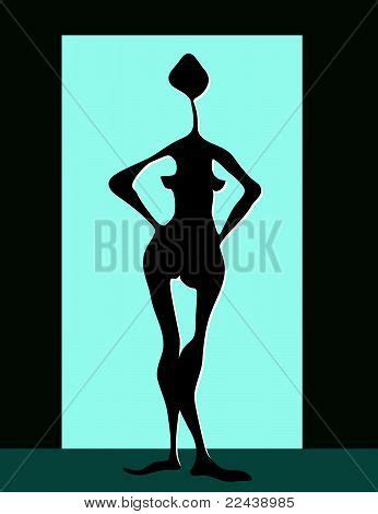 Nude Woman Silhouette Vector Photo Free Trial Bigstock