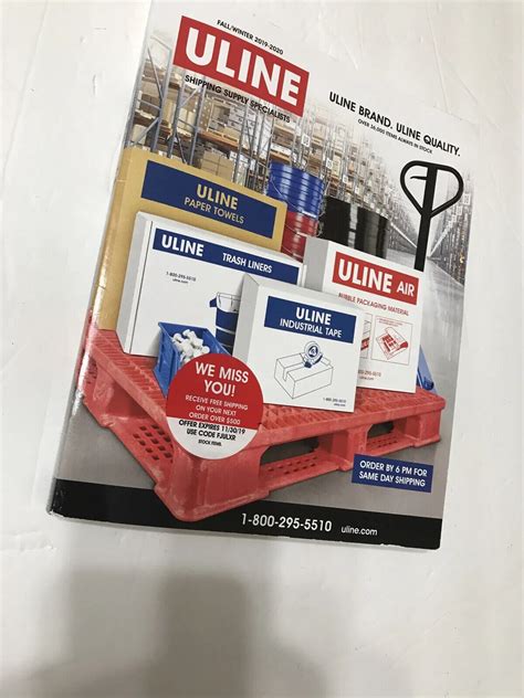 Uline Brand Catalog Fall Winter 2019 2020 Shipping Supply Specialists