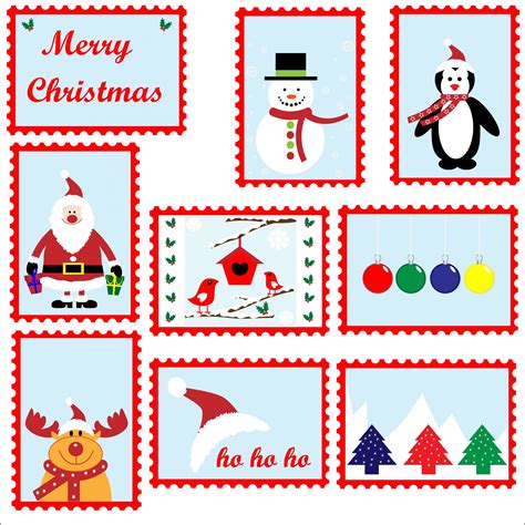Printable Christmas Stamps Printable Word Searches