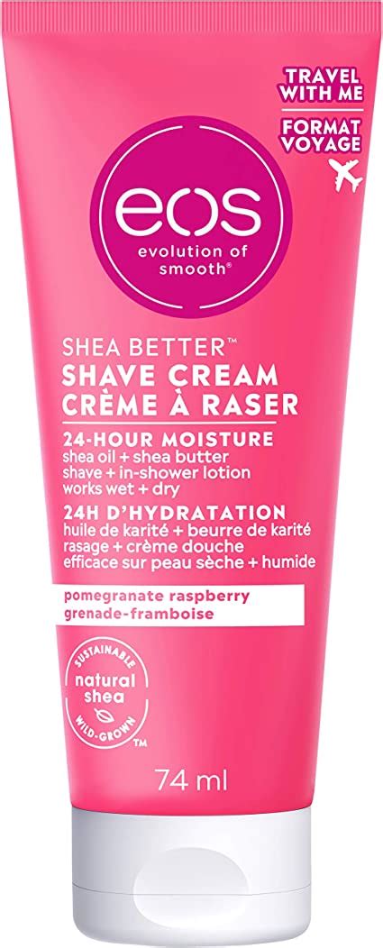 Eos Shea Better Travel Size Shaving Cream Pomegranate Raspberry HR Hydration Ml Amazon