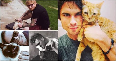 8 Male Celebrities Who Love Cats Cole And Marmalade