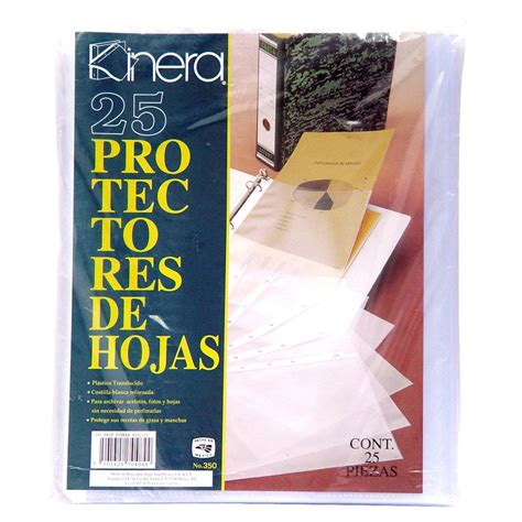 Protector De Hojas Kinera 25 Piezas Officemax