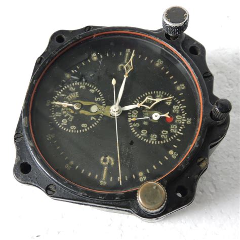 Aircraft Clock Type A 10 Lecoultre Chronoflite Aeroantique